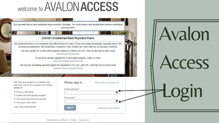 AvalonAccess-Login